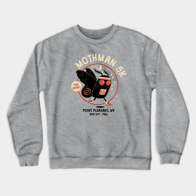 Mothman 5K Crewneck Sweatshirt by DinoMike